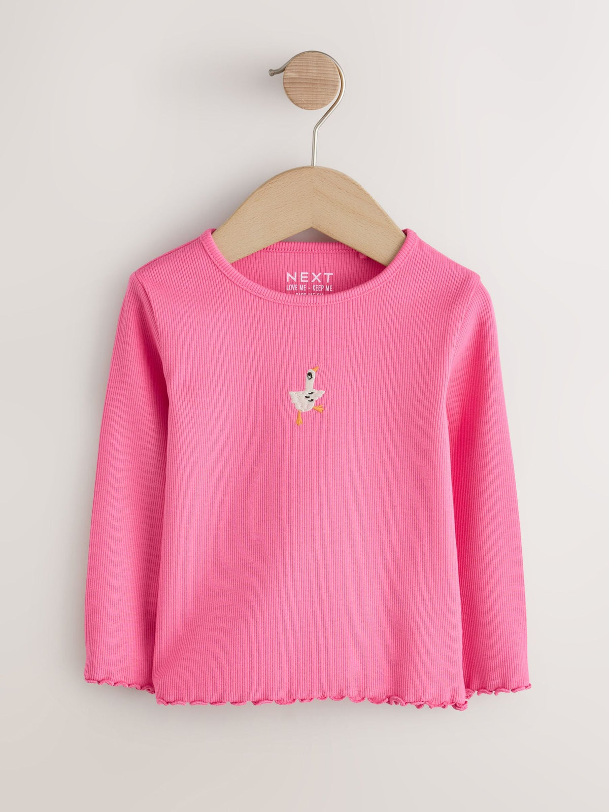 Dsiney Kidz - Pink Goose Long Sleeve Ribbed Top (3mths-7yrs) image 5