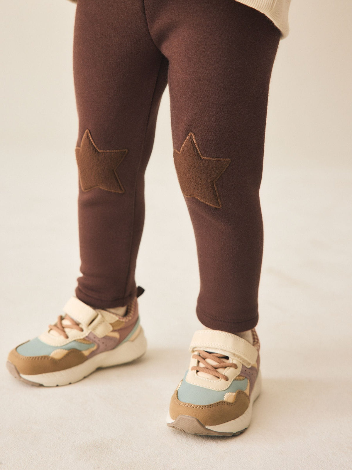 Chocolate Brown Cosy Fleece Lined Leggings (3mths-7yrs) - image 1