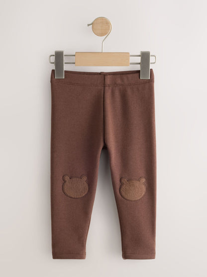 Chocolate Brown Cosy Fleece Lined Leggings (3mths-7yrs) - image 4