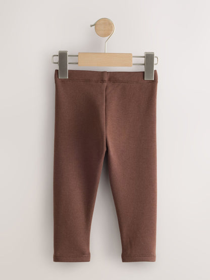 Chocolate Brown Cosy Fleece Lined Leggings (3mths-7yrs) - image 5