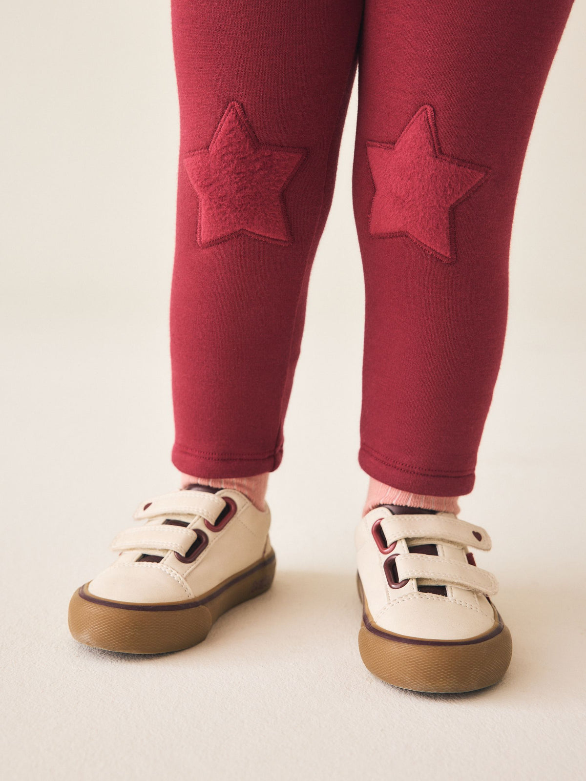 Dark Red Cosy Fleece Lined Leggings (3mths-7yrs) - image 4