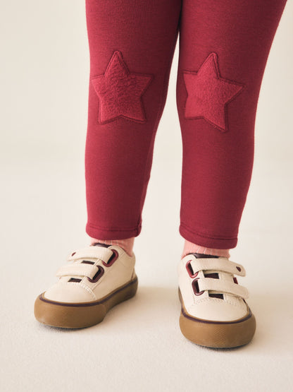 Dark Red Cosy Fleece Lined Leggings (3mths-7yrs) - image 4