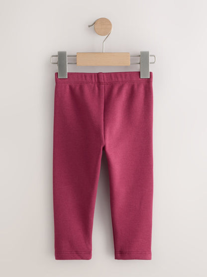 Dark Red Cosy Fleece Lined Leggings (3mths-7yrs) - image 6