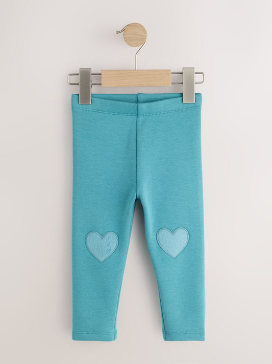 Teal Blue Cosy Fleece Lined Leggings (3mths-7yrs) - image 1