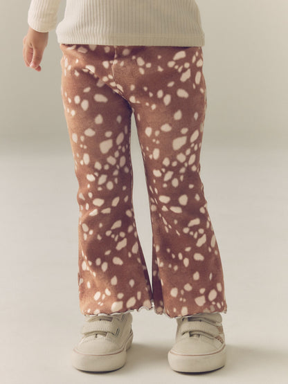 Deer Print Rib Flare Leggings (3mths-7yrs) - image 2