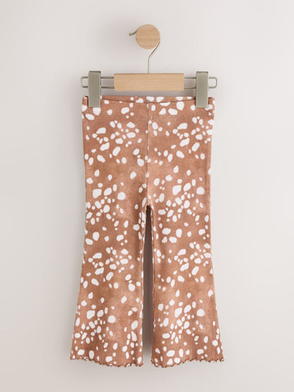 Deer Print Rib Flare Leggings (3mths-7yrs) - image 5