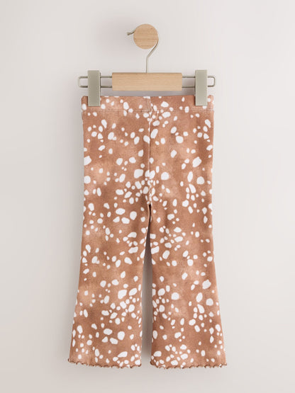 Deer Print Rib Flare Leggings (3mths-7yrs) - image 6