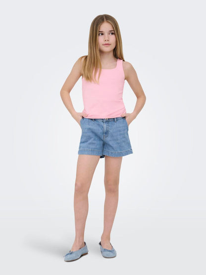 Dsiney Kidz - ONLY KIDS Blue Loose Fit Denim Shorts image 1