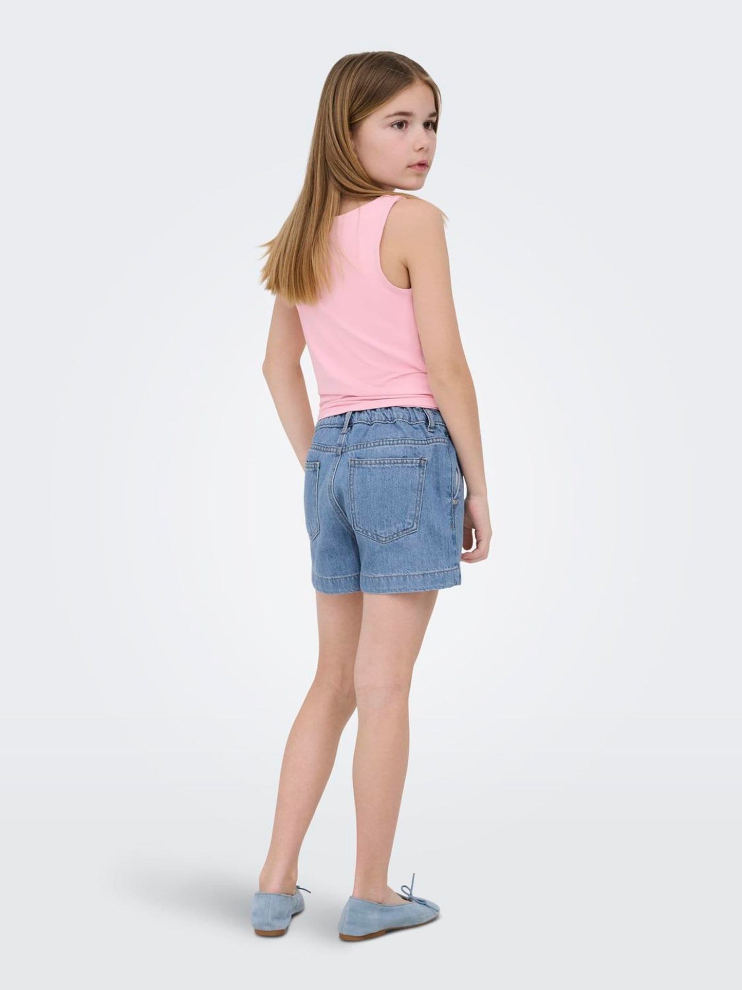Dsiney Kidz - ONLY KIDS Blue Loose Fit Denim Shorts image 3