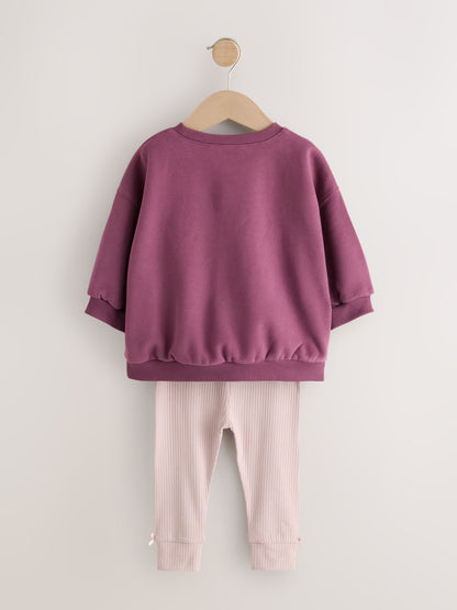 Purple Fairy Sweatshirt and Leggings Set (3mths-7yrs) - image 7