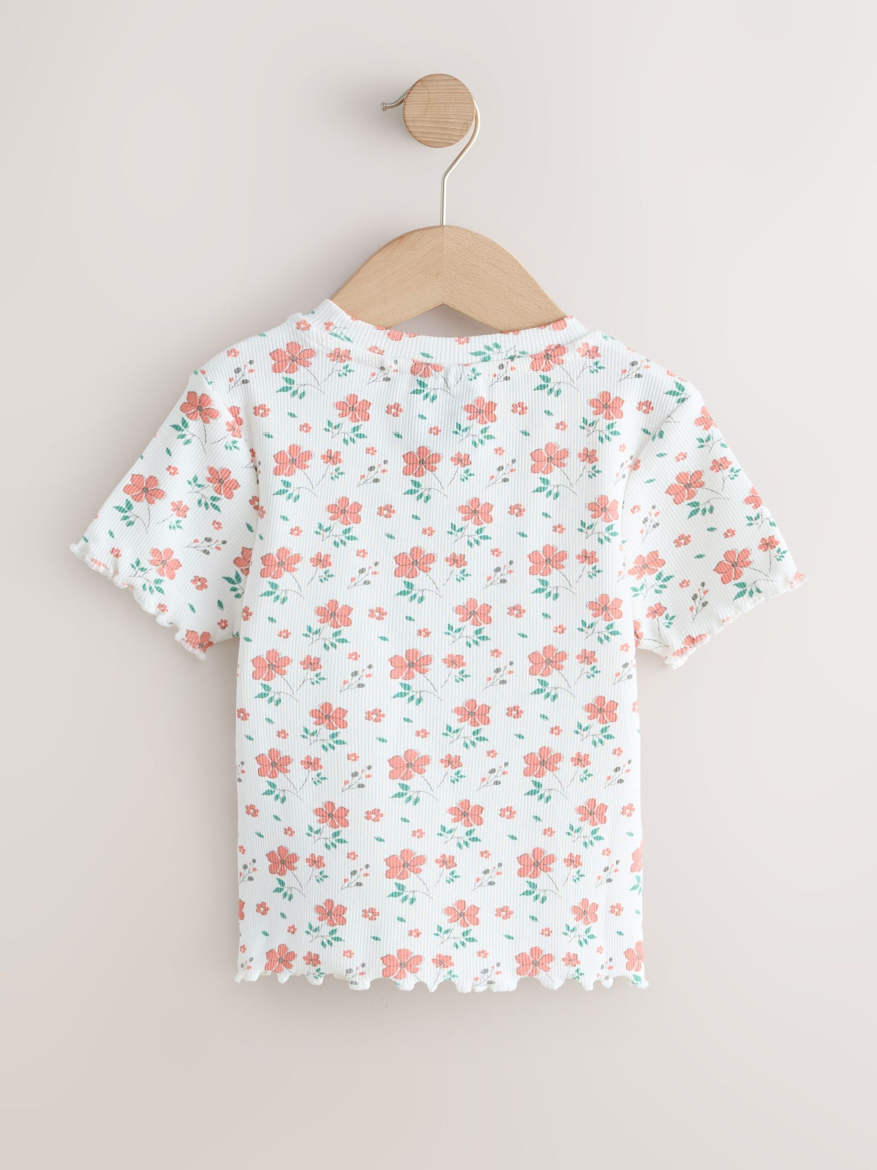 Dsiney Kidz - White Floral Toffs England Short Sleeve T-Shirt (3-16yrs) image 6