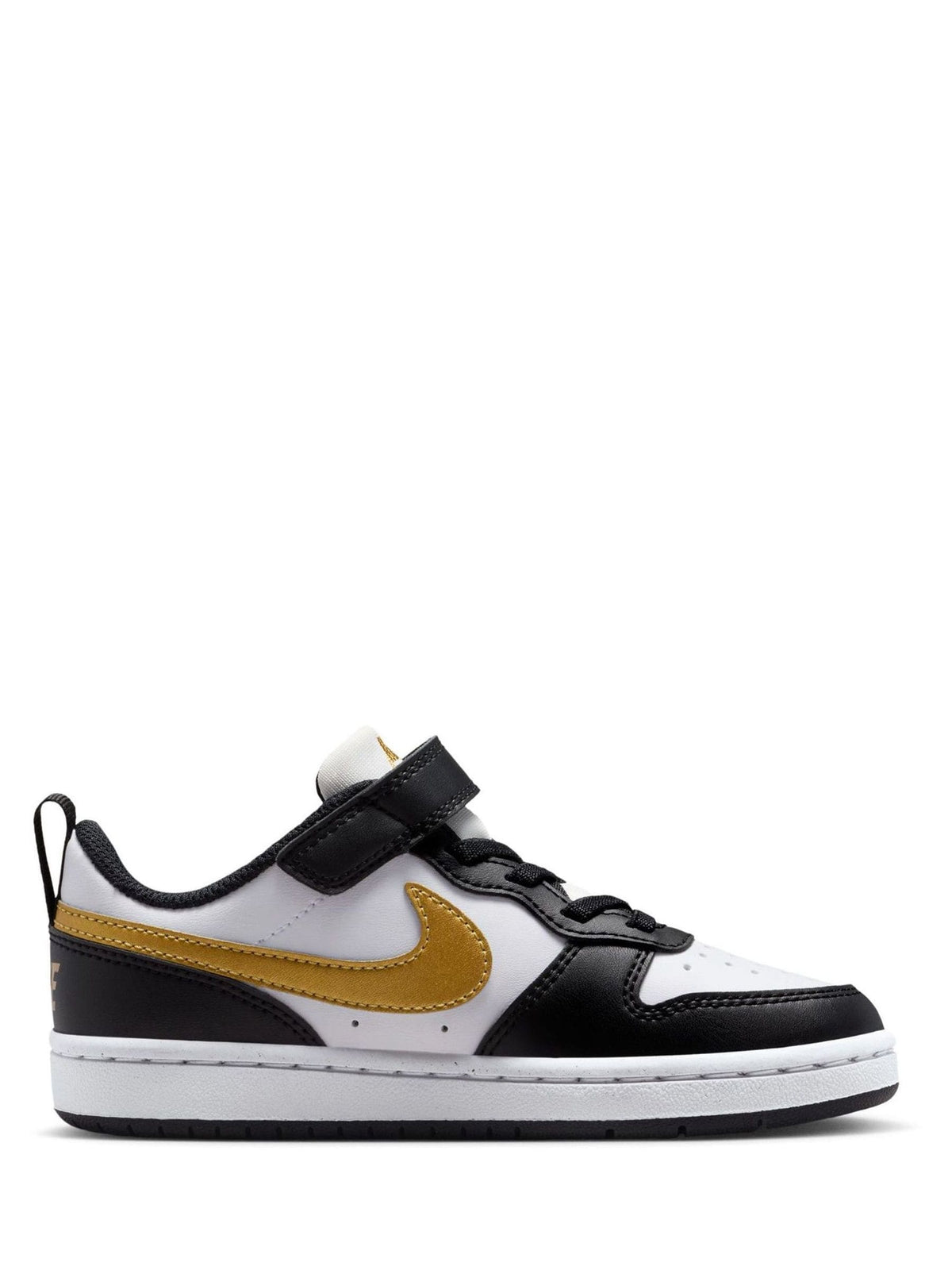 Nike Black/White Gold Junior Court Borough Low Recraft Trainers - image 2