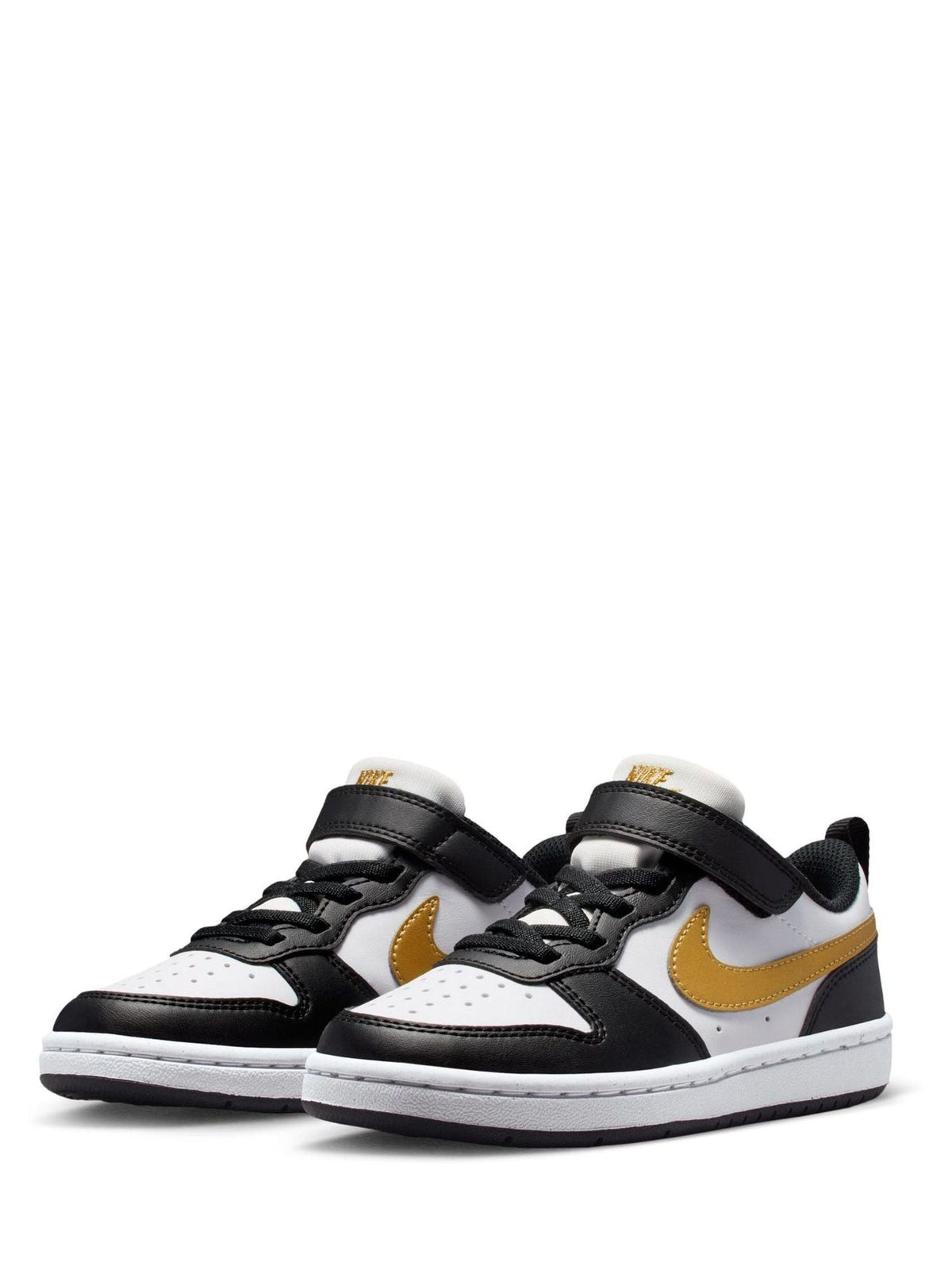 Nike Black/White Gold Junior Court Borough Low Recraft Trainers - image 3