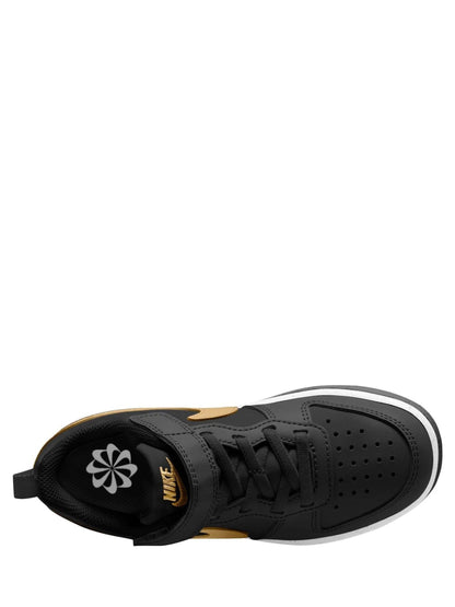 Nike Black/White Gold Junior Court Borough Low Recraft Trainers - image 5