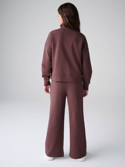 smALLSAINTS Brown Script Funnel Neck Sweater and Wide Leg Joggers Set - image 4