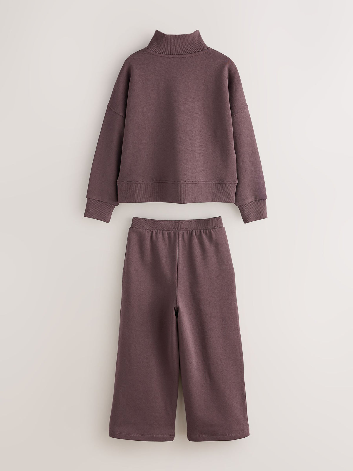 smALLSAINTS Brown Script Funnel Neck Sweater and Wide Leg Joggers Set - image 9