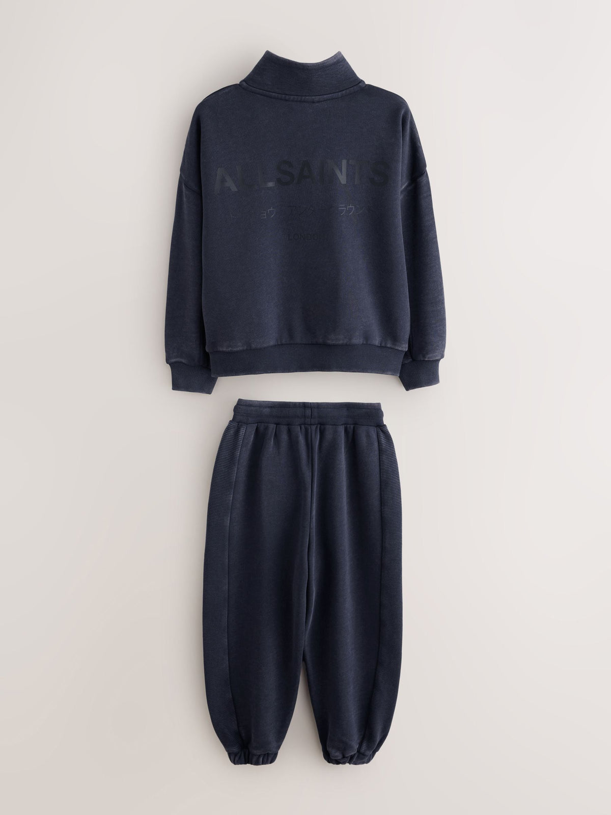smALLSAINTS Navy Underground Funnel Neck Sweater and Joggers Set - image 10