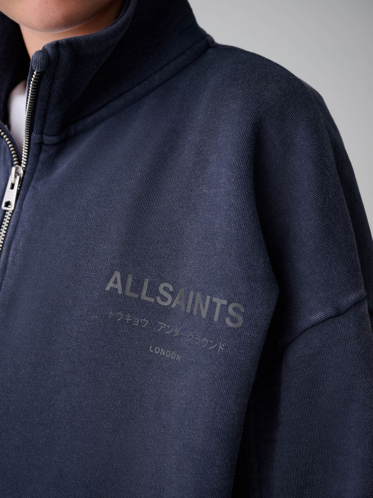 smALLSAINTS Navy Underground Funnel Neck Sweater and Joggers Set - image 7