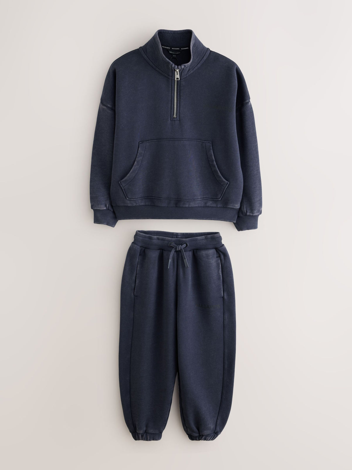 smALLSAINTS Navy Underground Funnel Neck Sweater and Joggers Set - image 9