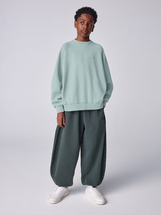 smALLSAINTS Blue Ramscull Washed Sweatshirt and Jogger Set - image 1