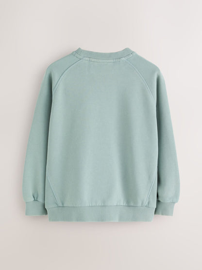 smALLSAINTS Blue Ramscull Washed Sweatshirt and Jogger Set - image 12