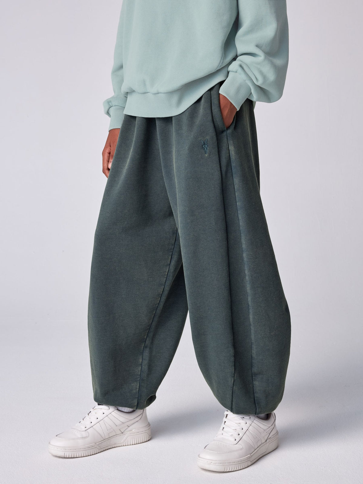 smALLSAINTS Blue Ramscull Washed Sweatshirt and Jogger Set - image 3