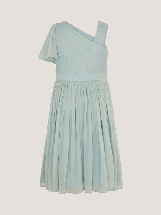 Monsoon Green Amalthea Asymmetrical Embellished Party Dress image 2