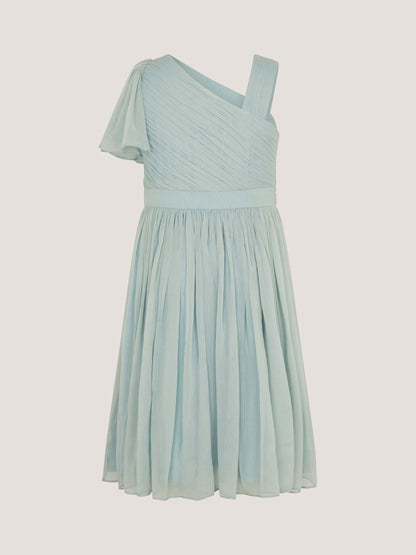 Monsoon Green Amalthea Asymmetrical Embellished Party Dress image 3