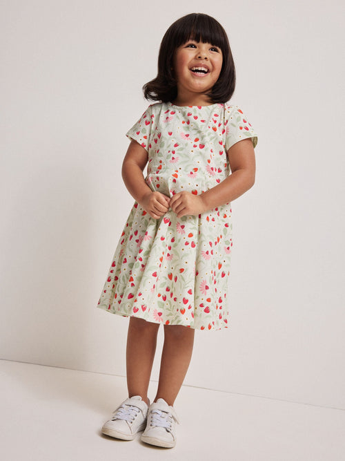 Dsiney Kidz - Polarn O. Pyret Green Strawberry Spin Dress image 1