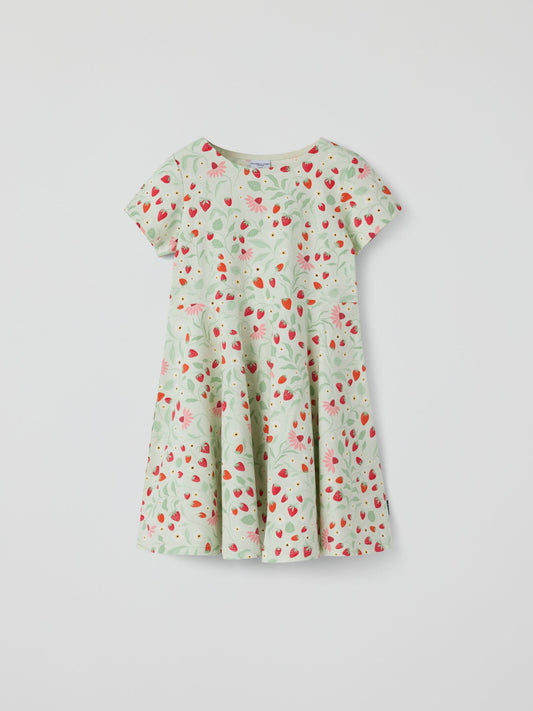 Dsiney Kidz - Polarn O. Pyret Green Strawberry Spin Dress image 2