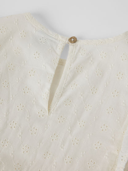 Dsiney Kidz - Polarn O. Pyret White Frilled Sleeve Blouse image 3