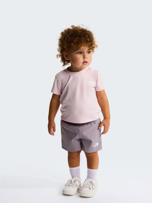 Dsiney Kidz - The North Face Pink Baby 24/7 Shorts and T-Shirt Set image 1