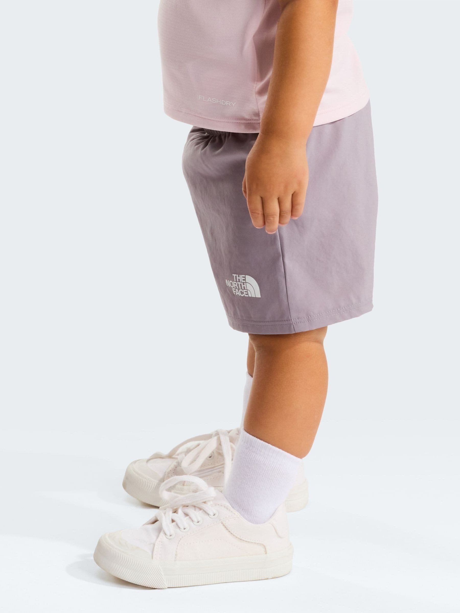 The North Face Pink Baby 24/7 Shorts and T-Shirt Set image 2