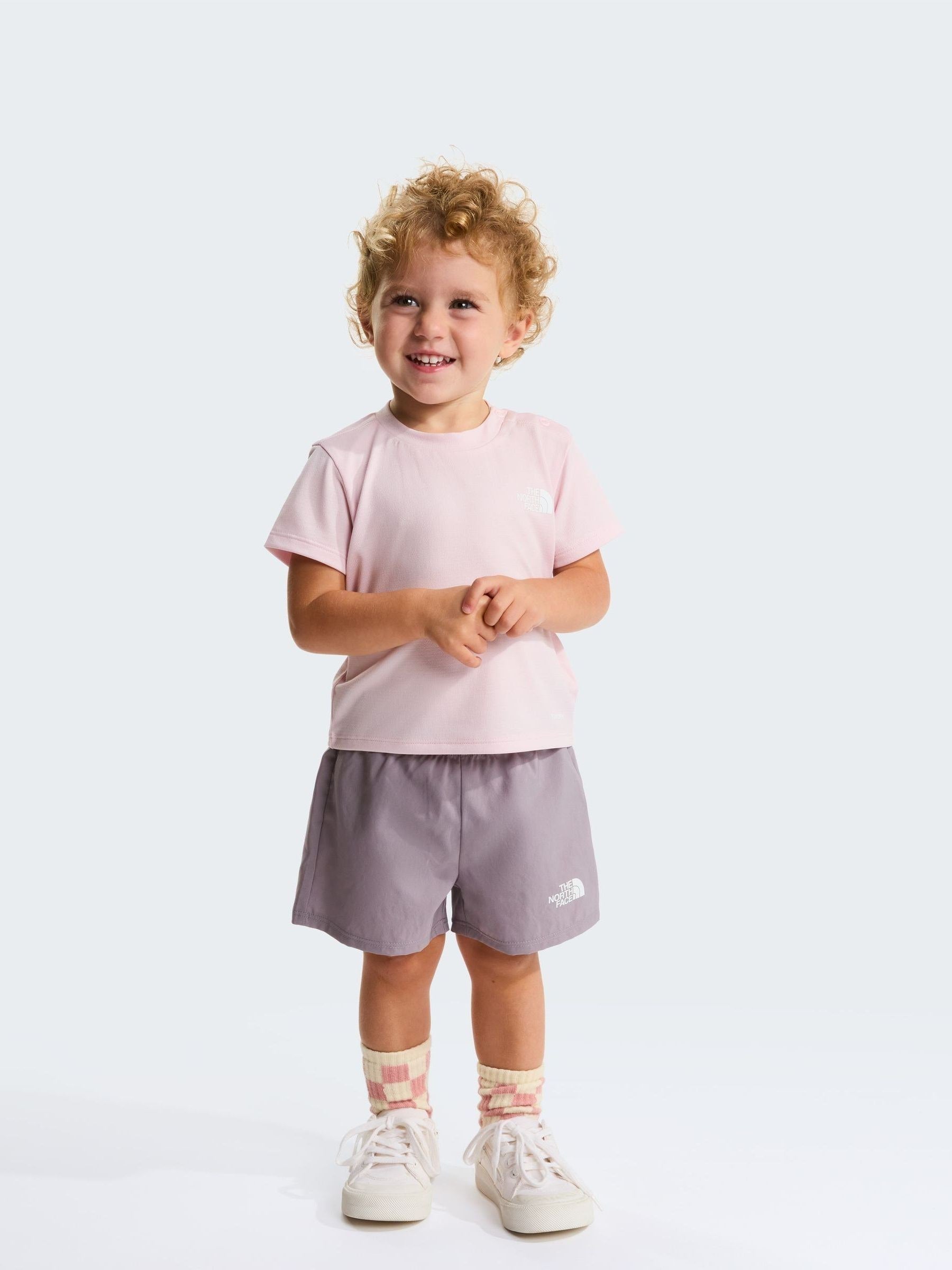 The North Face Pink Baby 24/7 Shorts and T-Shirt Set image 5