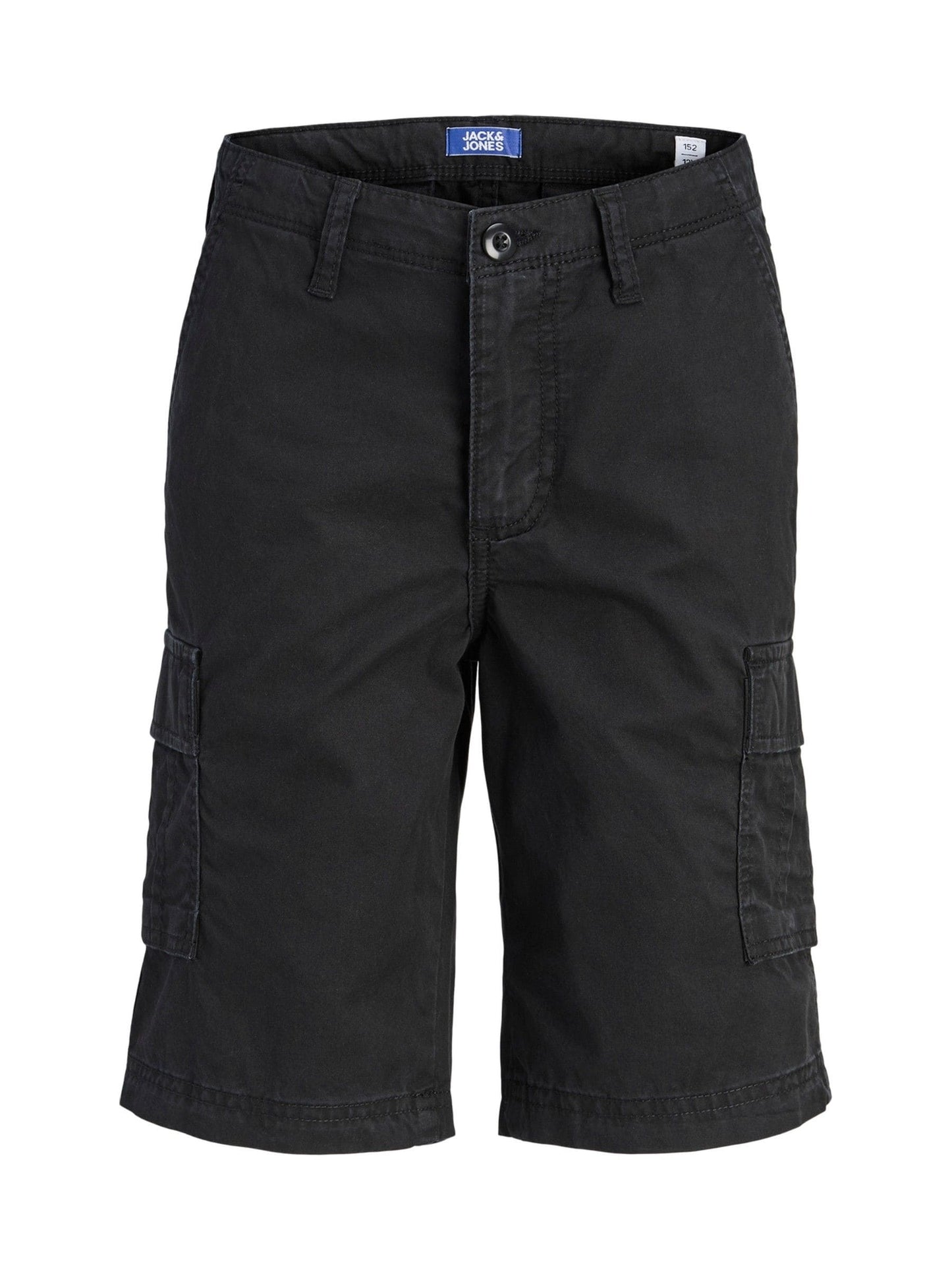 Dsiney Kidz - JACK & JONES Junior Black Relaxed Fit Cargo Shorts image 7