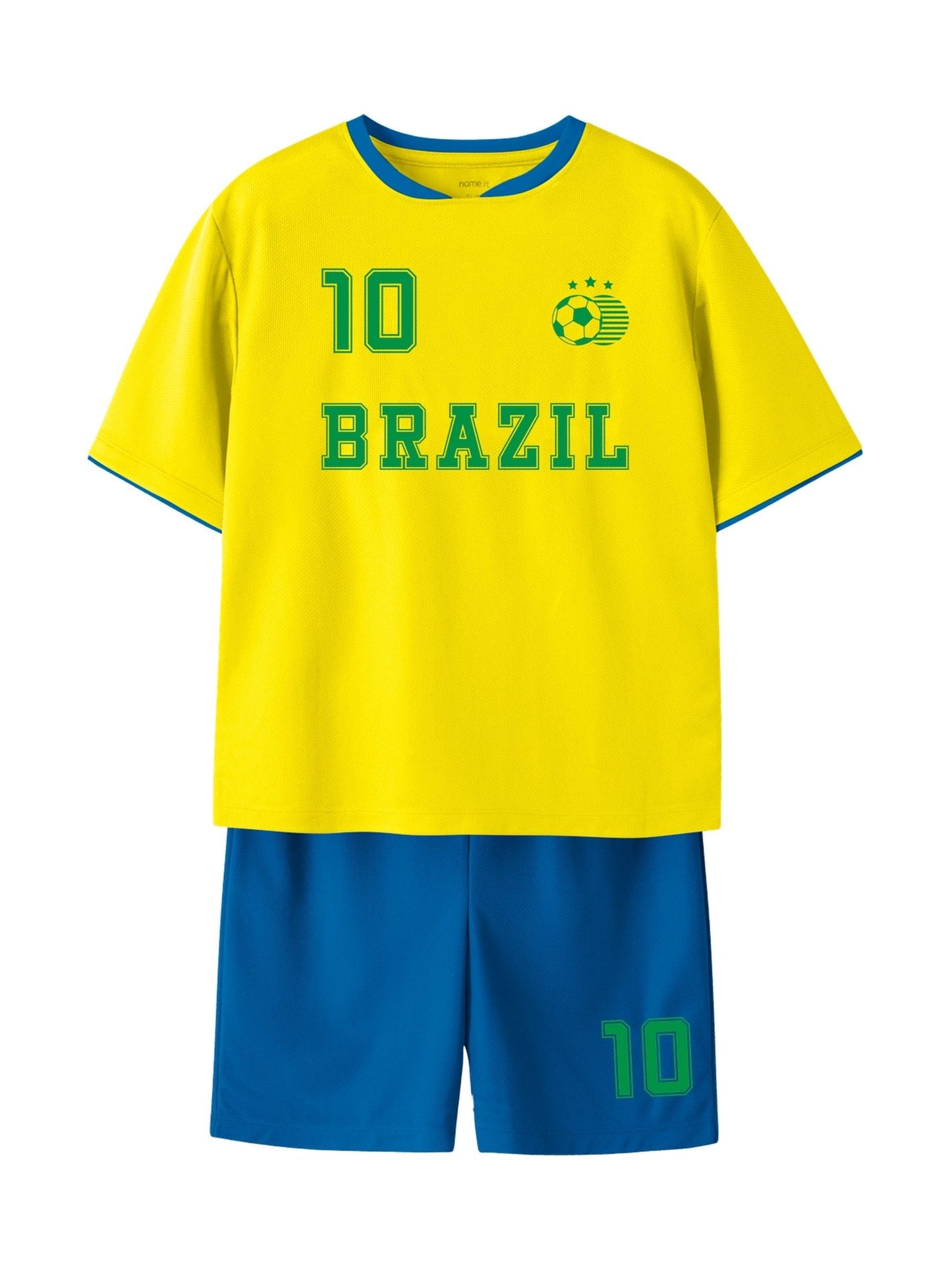 Dsiney Kidz - Name It Yellow Brazil Kids Football Kit image 1