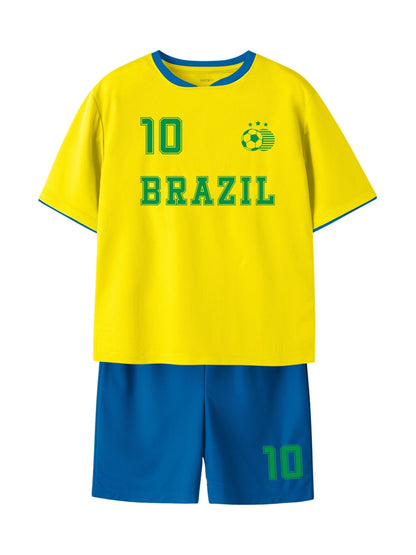 Dsiney Kidz - Name It Yellow Brazil Kids Football Kit image 1