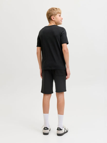 Dsiney Kidz - JACK & JONES JUNIOR Black T-Shirt And Shorts Set image 2