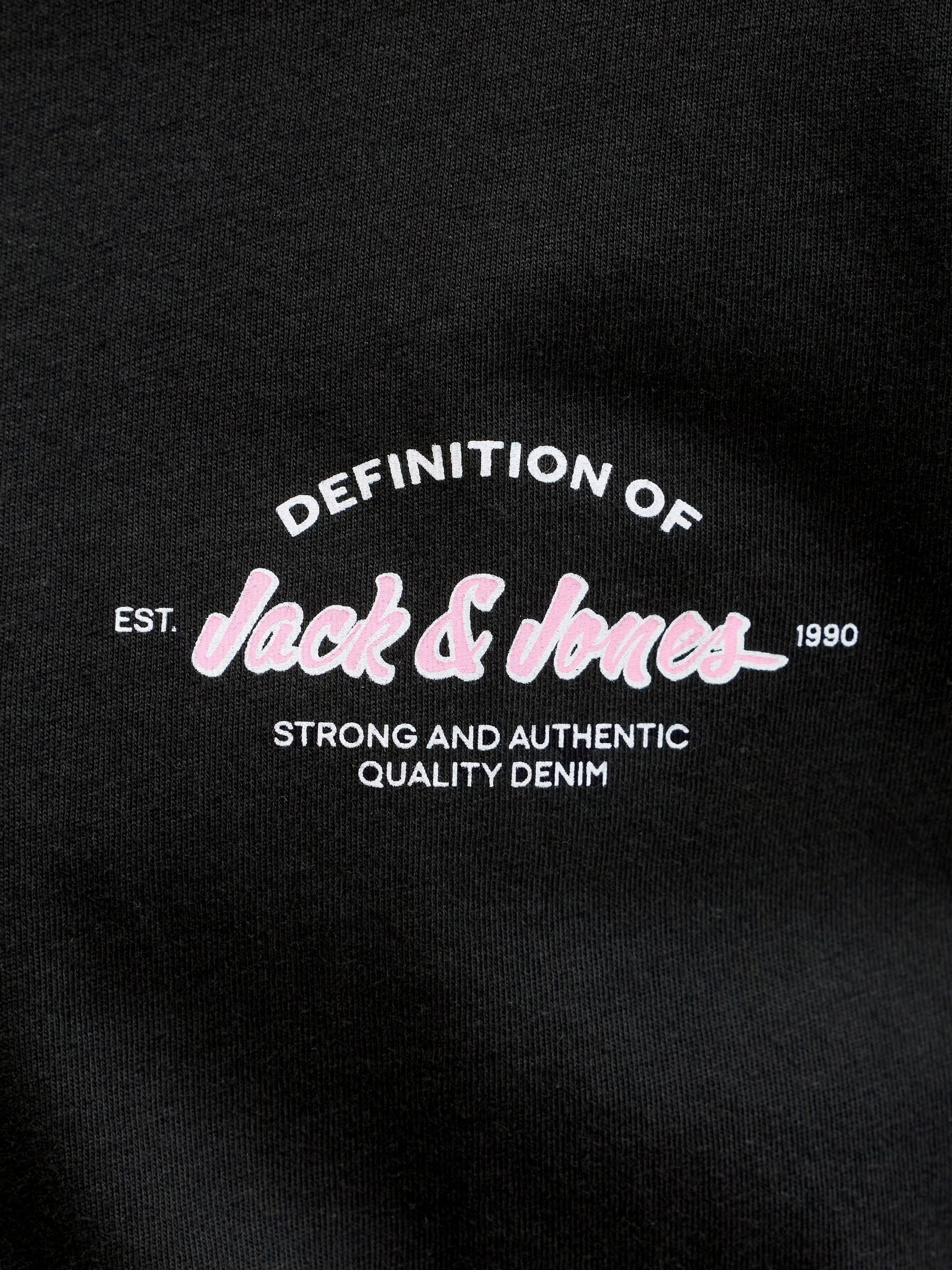 Dsiney Kidz - JACK & JONES JUNIOR Black T-Shirt And Shorts Set image 4
