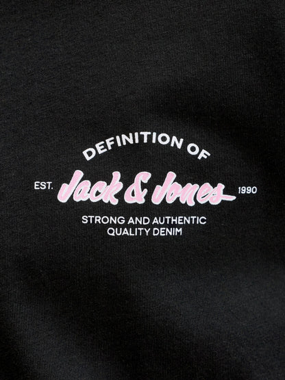 Dsiney Kidz - JACK & JONES JUNIOR Black T-Shirt And Shorts Set image 4