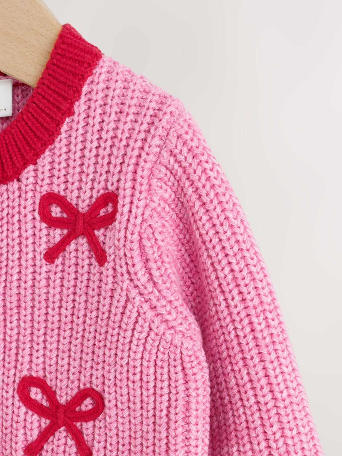 Dsiney Kidz - Pink and Red My First Christmas Baby Cardigan (0-18mths) image 6