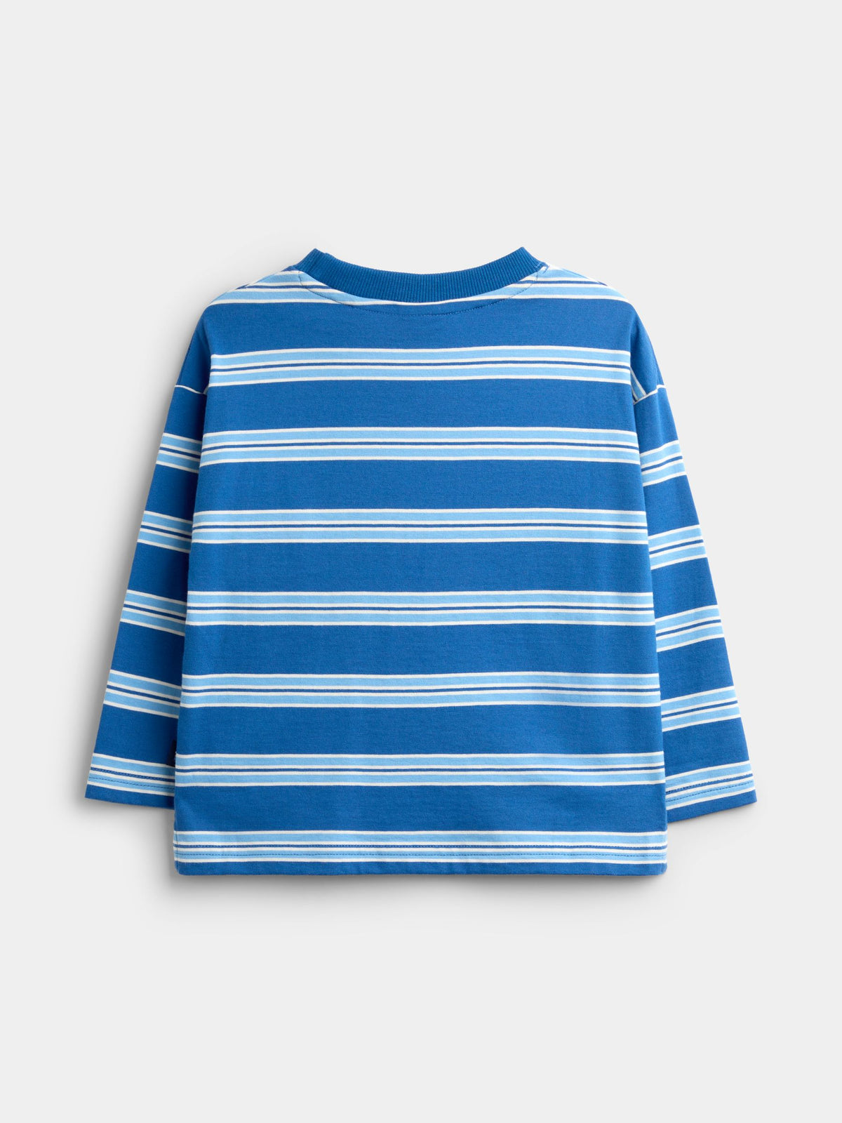 JoJo Maman Bébé Blue Taco Badge Striped Top - image 2