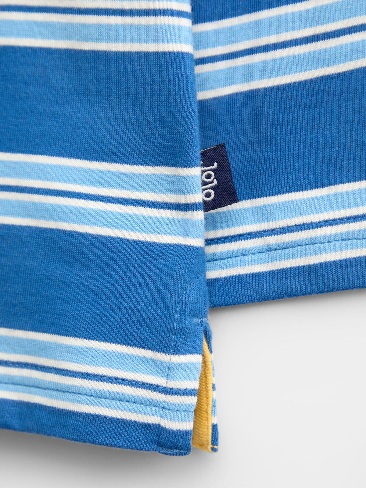 JoJo Maman Bébé Blue Taco Badge Striped Top - image 4