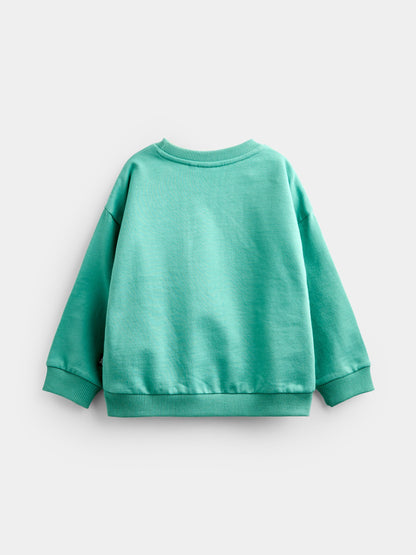 Dsiney Kidz - JoJo Maman Bébé Green Pretzel Appliqué Sweatshirt image 3
