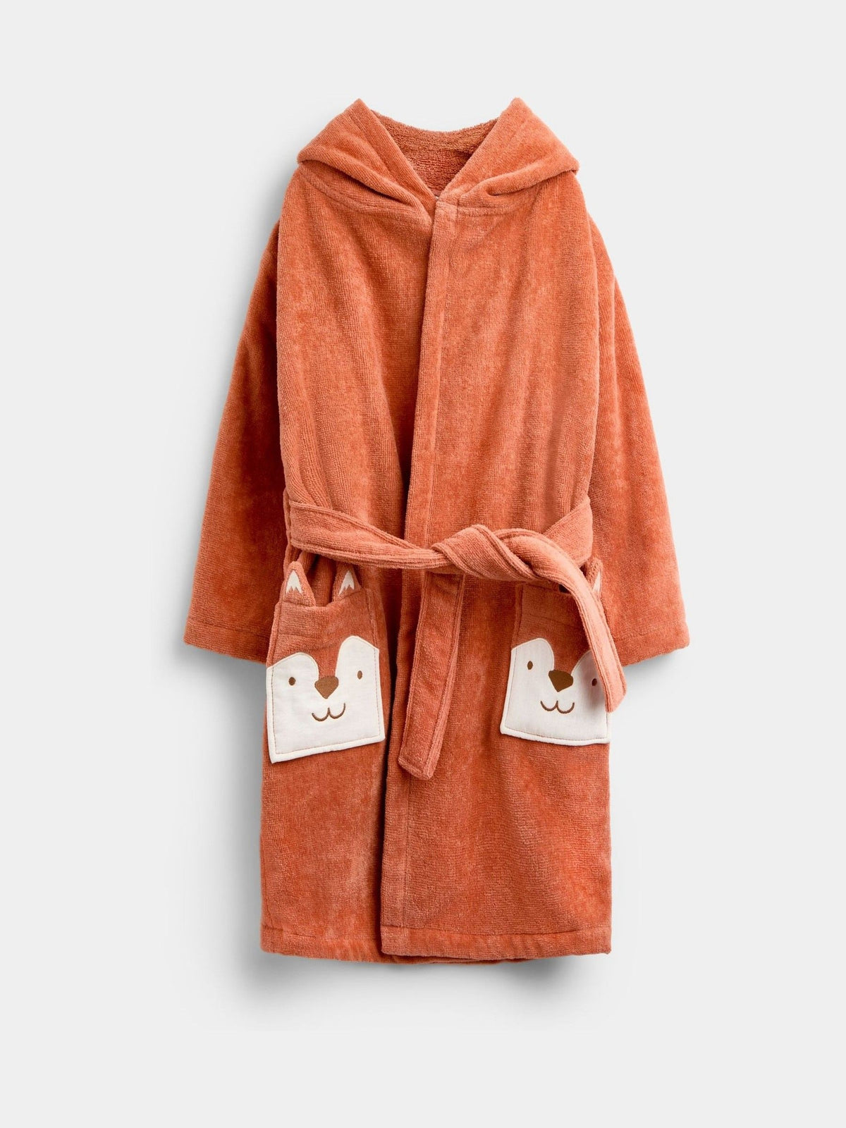 Dsiney Kidz - JoJo Maman Bébé Orange Fox Towelling Robe image 1
