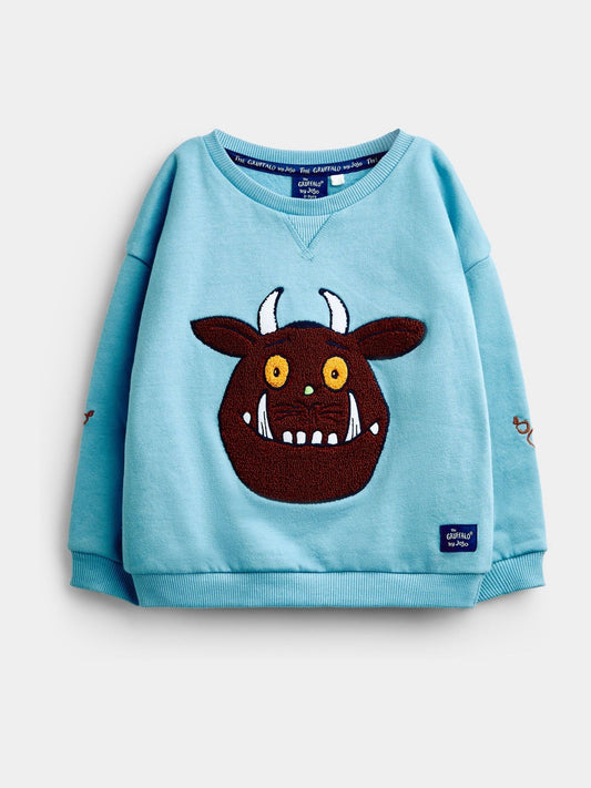 Dsiney Kidz - JoJo Maman Bébé The Gruffalo Blue 2-Piece Sweat & Jogger Set image 2