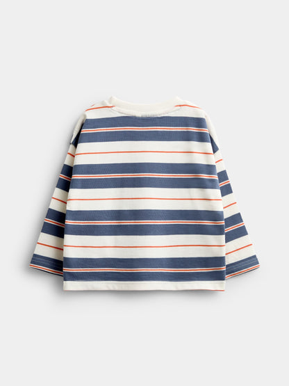Dsiney Kidz - JoJo Maman Bébé Natural The Gruffalo Striped Top image 2