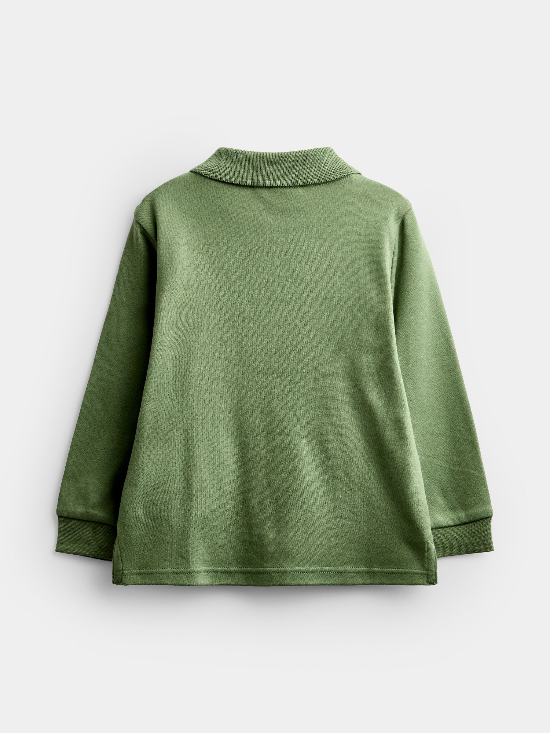 Dsiney Kidz - JoJo Maman Bébé Green & Natural Highland Cow 2-Pack Polo Shirts image 4