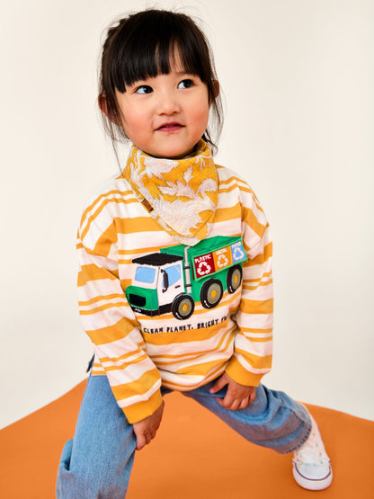 Dsiney Kidz - JoJo Maman Bébé Yellow Recycling Truck Interactive Appliqué Top image 1