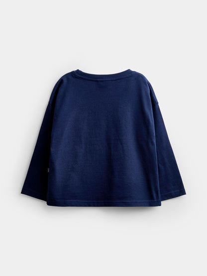 Dsiney Kidz - JoJo Maman Bébé Navy Blue Golf Embroidered Top image 2